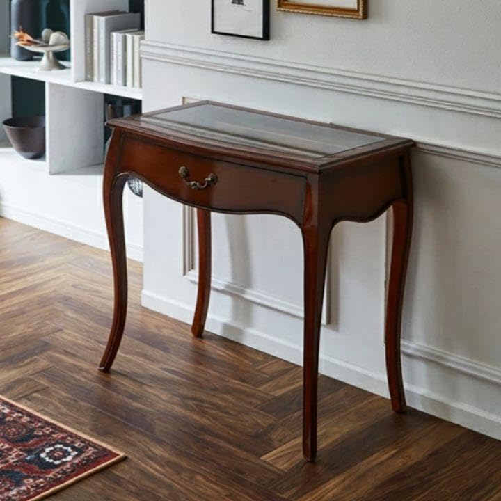 世界三大銘木材 マホガニー仕様 『猫足ディスプレイデスク